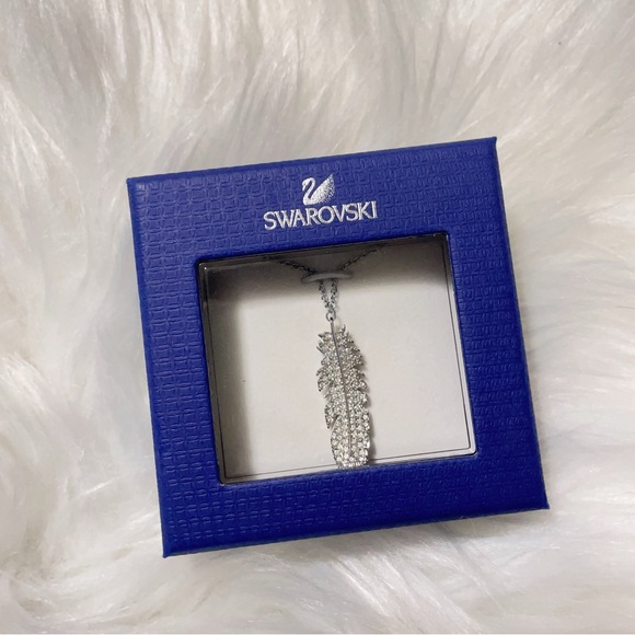 Swarovski Feather Crystal Necklace - Picture 3 of 4